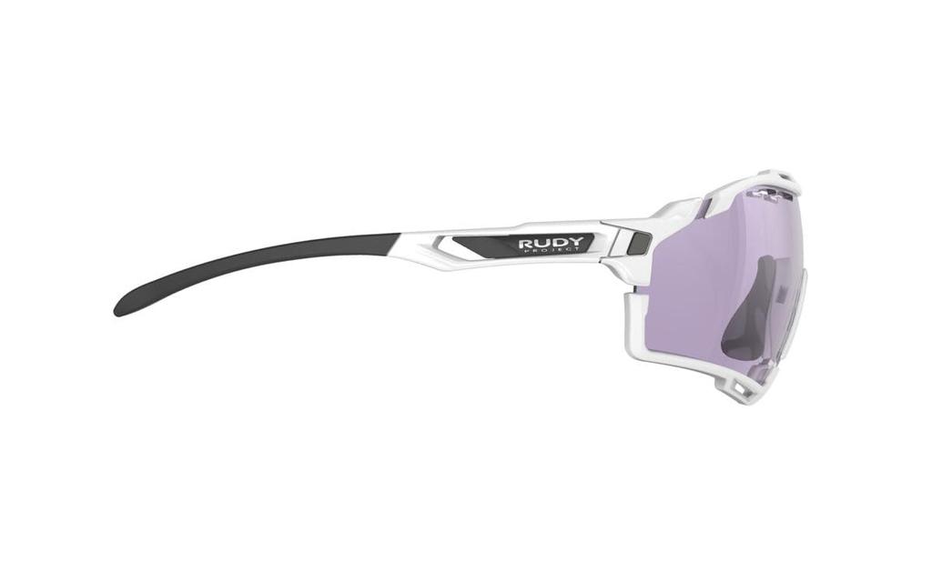 RUDY PROJECT Sport Sunglasses Cutline White Frame ImpX2 Photochromic Purple White Bumper SP637569-S008