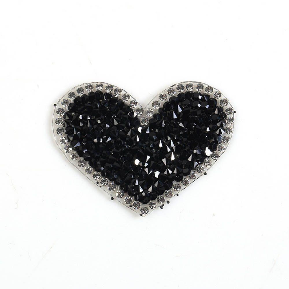 Thermocollants Love Heart Embroidered Applique Clothes Decor Iron On Patches Clothing Patch