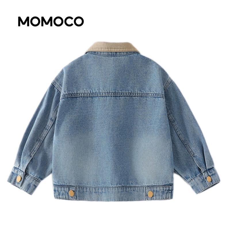 Mamimaka Boys' Doll Patch Denim Jacket
