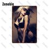 Sexy Metal Poster Angel Wings Girl Metal Signs Dropped Underwear Straps Woman Tin Signs Vintage Plaque for Bar Pub Home Decor