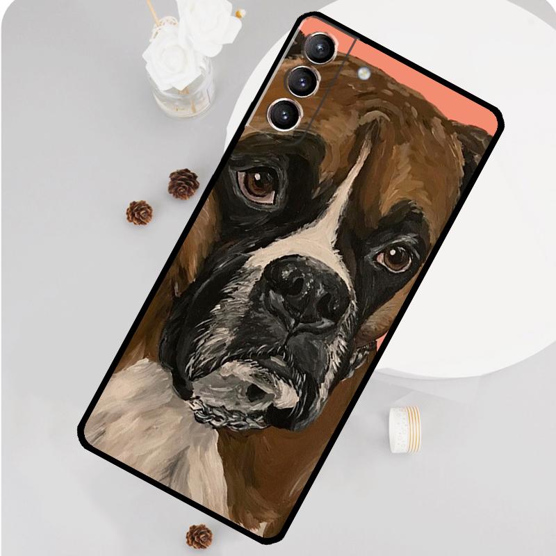 Boxer Hund Handyhülle Für Samsung Galaxy S25 S26 Ultra S20 S21 S22 S23 S24 Plus S10 S25 FE Funda Abdeckung