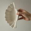 Shell Plate Cream Retro Ceramic Plate Fruit Snack Plate Dinner Tray Dish Set Jewelry Storage Dish Tableware Gift