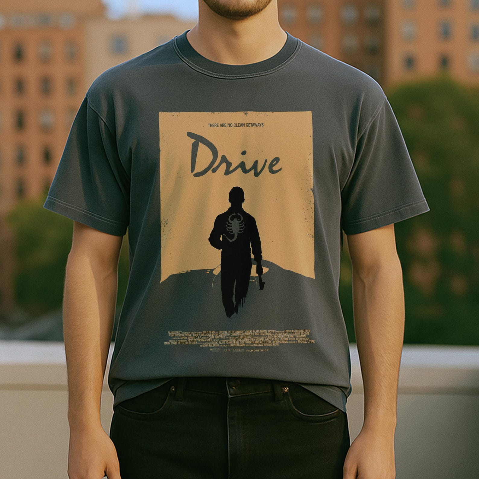 Drive tshirt | Scorpion Jacket Design | Ryan Gosling Film Retro Cinema Tee XL