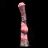 YOCY Knoten Pferde Penis Anal Dildos Vaginal G-Punkt Stimulator Tierischer Penis Silikon Anal Plug Sexspielzeug für Frauen Männer Masturbator