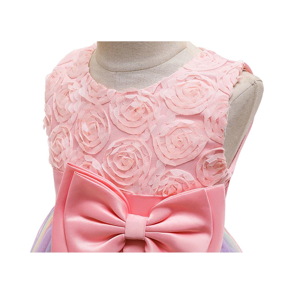 Girls' Tulle Puff Dress - Princess Ball Gown