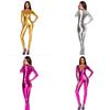 Versatile Women Sexy Unitard Spandex Lycra Bodysuit Shiny Metallic Skin Tight Costume