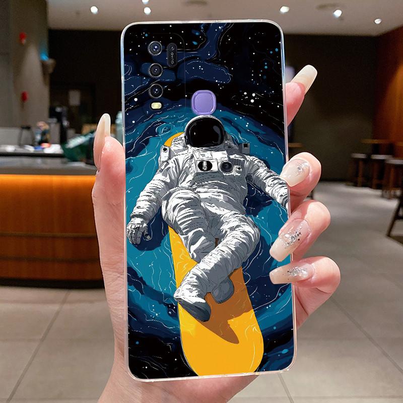 Casing For Vivo Y30 Y30i Y50 1938 1935 Phone Case Aesthetic Luxury Cute Cool Boys Girls Pattern Transparent Soft TPU Back Cover