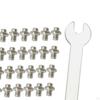 50 Pcs Stainless Steel Pedal Bolts Non for Mountain Bike Stem Accs