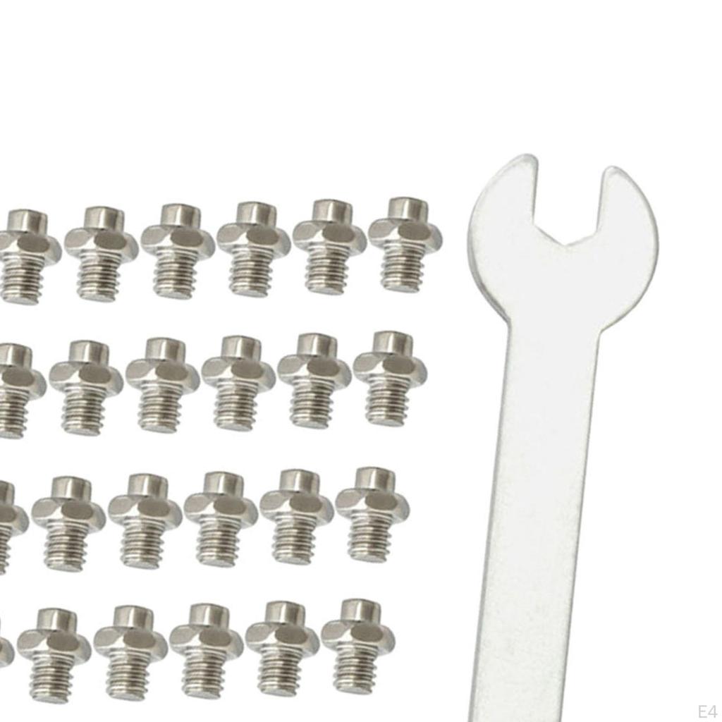 50 Pcs Stainless Steel Pedal Bolts Non for Mountain Bike Stem Accs