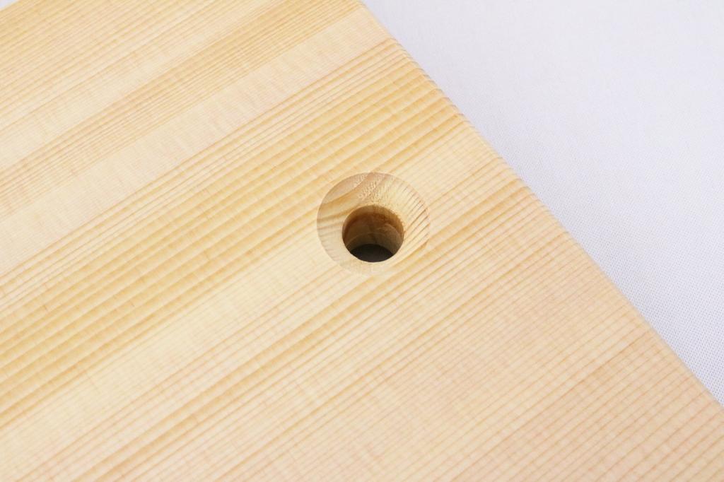 Ichihara Woodworking Cutting Regular 36 x 18 Natural Board, Wooden, Perforated, Width, cm, 4971421030135,