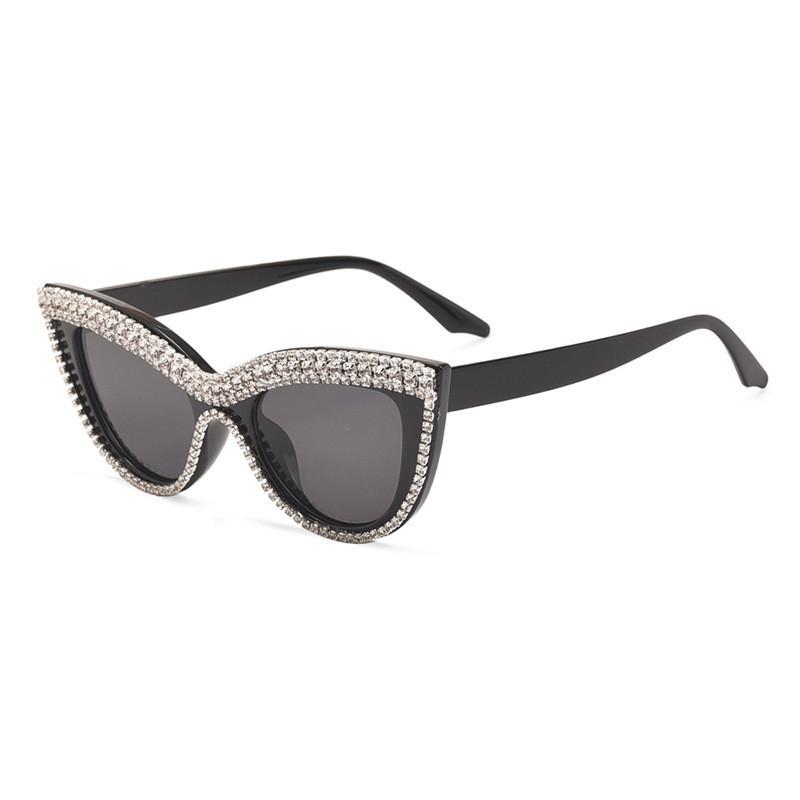 Vintage European American Punk Style Sunglasses Retro Fashion Street Snap Sunshade Shades Tea Color Lens