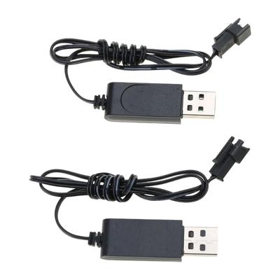 Drony USB nabíjecí kabel s konektory, baterie USB nabíjecí kabel 3,7V 500mAh výstup s LED indikátorem