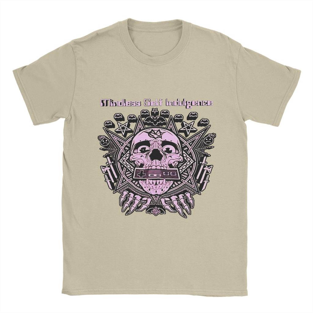 Men Mindless Self Indulgence T Shirt Pure Cotton Clothes Vintage Short Sleeve Round Neck Tees Summer T-Shirt