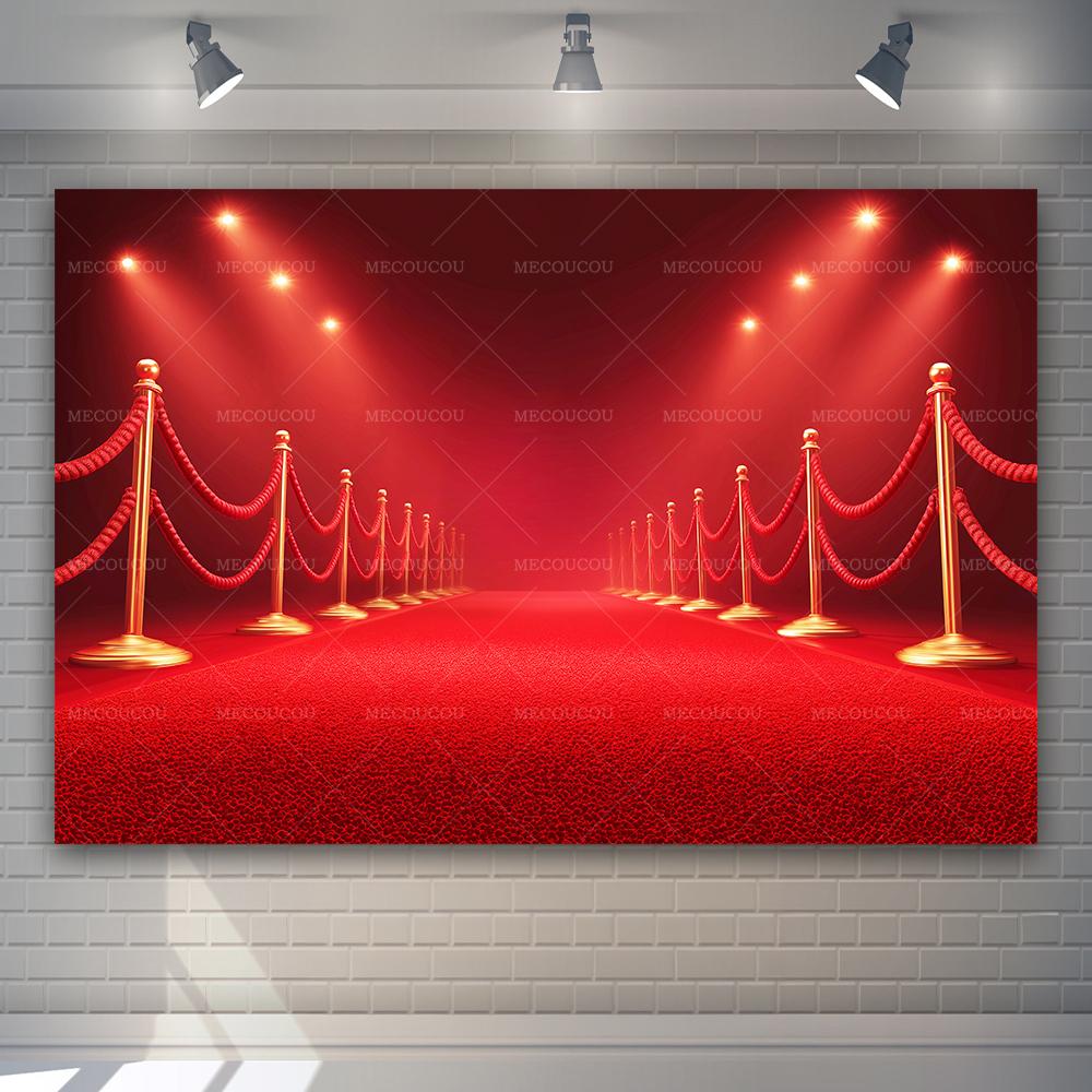 Sfondo Rosso di Lusso per Eventi, Ballo, Laurea, Cerimonia, Decorazione Sfondo per Fotografia a Casa e in Studio