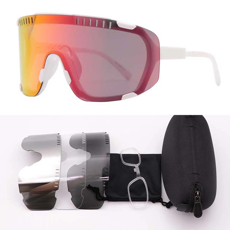 

Sport Cycling Outdoor Sunglasses For Men Women Sport Goggles Bike Bicycle mirror lens Eyewear with 4 PCS Lens Sun Glasses with case