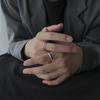 Anel Estrela Cadente Ajustável, Joia Punk de Aço Inoxidável para Homens, Ajuste Confortável para Uso Diário Ideia de Presente