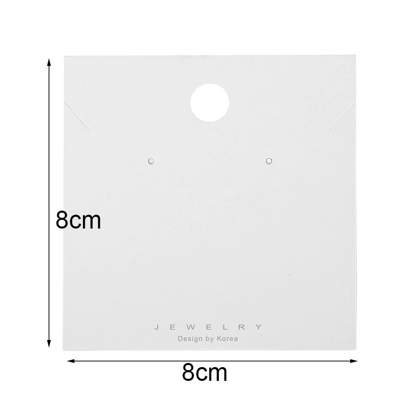 50pcs/lot Necklace Paperboard Earring Cards Cardboard Holders Display Hairpin Bracelet Organizers For Making Jewelry Packaging