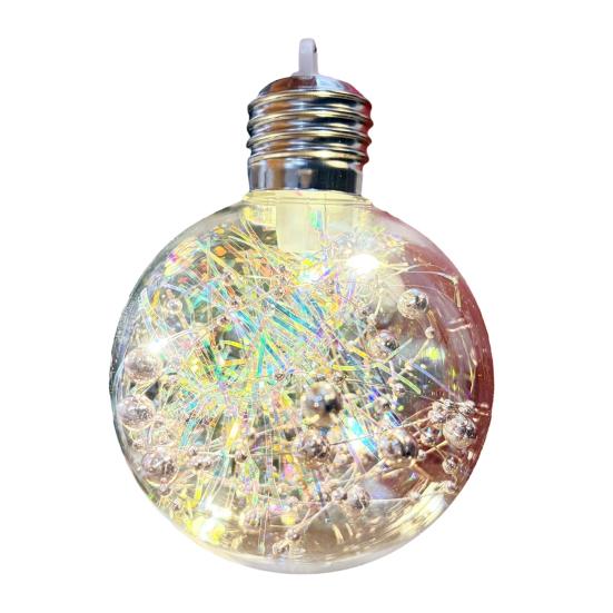 Julepynt LED Lyskuler Mykt Ambient Lys Knusesikker PVC Julelys Festlig Opplyst Kule