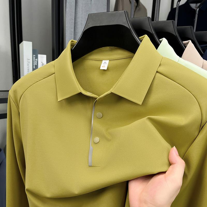 Autumn Long Sleevet Top Business Polo Shirt