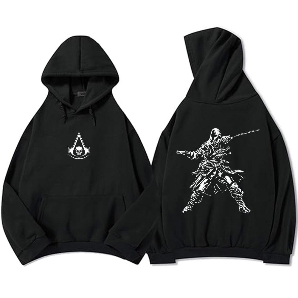 Assassin's Creed Black Flag Resynced Game Hoodies Unisex Streetwear Long Sleeve Hooded Sweatshirts Graphic Tops