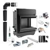 Corner Water Fireplace KRATKI MAJA RIGHT 8 kW FI180 + Installation Kit