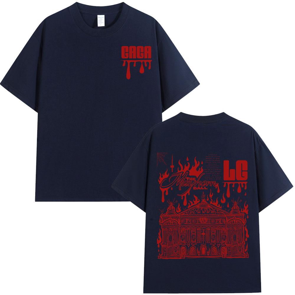 

Mayfem BallHaus of Mayfem Lady Gaga Concert Merch Tshirt 2026 Summer Mens Luxury Fashion Casual Cotton Harajuku Y2K Tshirt 4XL