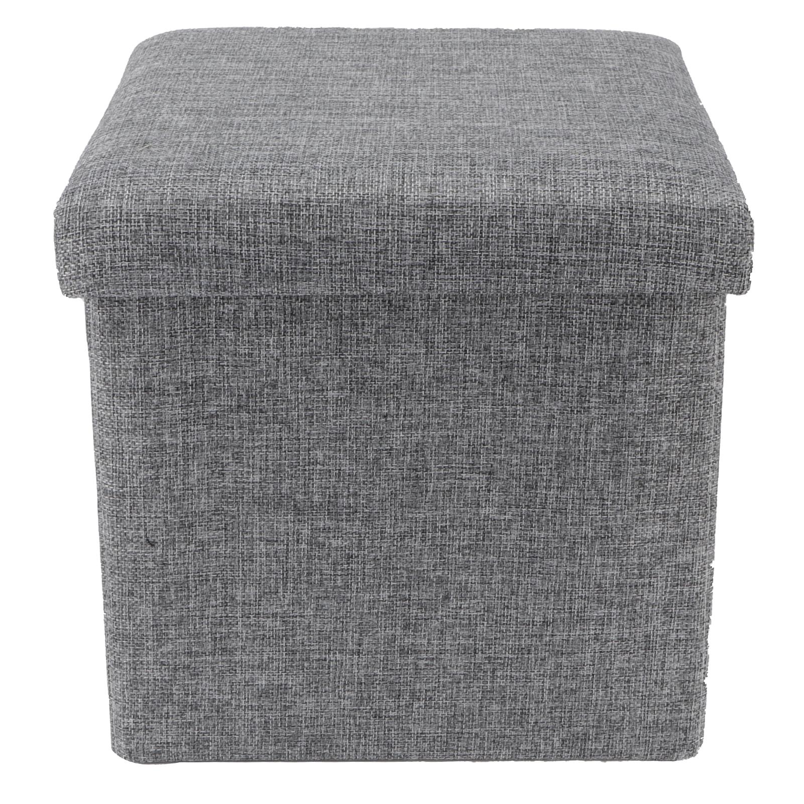 

Foldable Storage Ottoman Multifunctional Storage Bench Footstool Seat with CoverBig