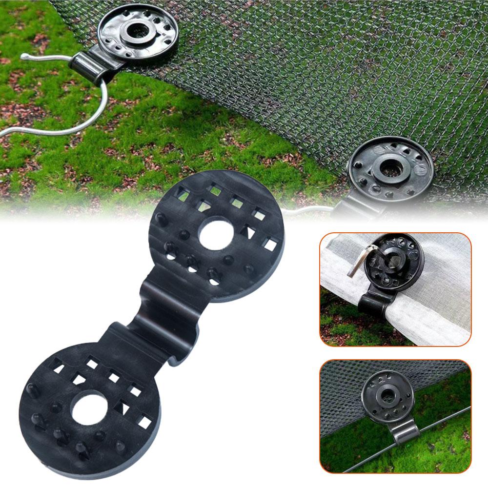 Shade Cloth Heavy Duty Lock Grip Round Greenhouse Sun Shade Net Fix Clamp Plastic Clip Garden Tool Fence Netting Hook