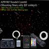 6W RGBW Twinkle Bluetooth APP RF Sound Control Fiber Optic Star Ceiling Meteor Light Kit