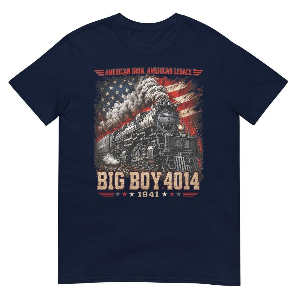 Big Boy 4014 Винтажный паровоз Железнодорожный поезд Двигатель Футболка S