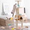 Pet Teeth Grinding and Anti Bite Toy Cartoon Plush Animal Cute Doll Self Fun and Soothing Pet Cat Toy Suitable for Home Play