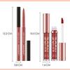 Lipstick Makeup Set 12pcs: 6 Velvet Matte Liquid Lipsticks + 6 Lip Liner Pencils, Waterproof Long-Lasting Pigment Lip Gloss Kit, Lip Makeup Gift