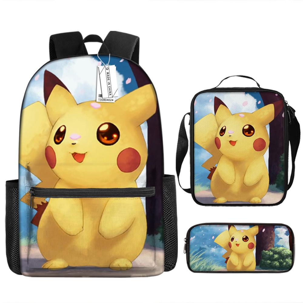 School Season Student Schoolbag Pokémon Pokémon Backpack Cartoon Satchel Pencil Case