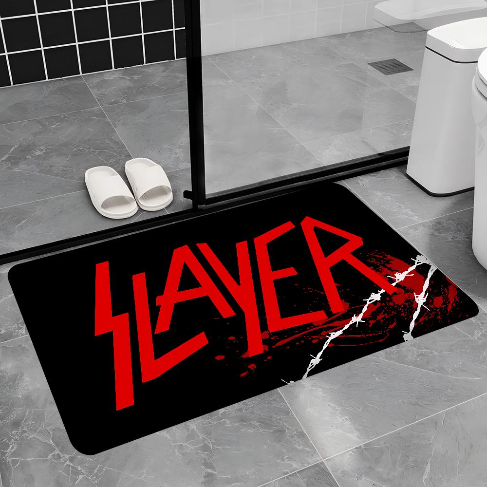 S-Slayer Heavy Metal Band Music Bath Mat Nordic Style Home Doormat Bathroom-Toilet Mats Bedroom Welcome Doormat