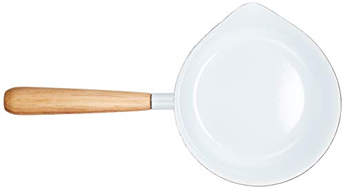 Posh Living PL Enamel Saucepan, Milk Pan, White, 680