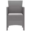 Garden Chair 2 pcs Light Grey 53 x 49 x 85 cm Polypropylene