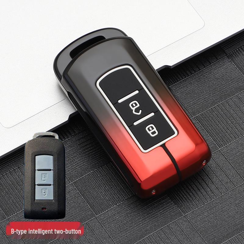 Mitsubishi Key Case for 2021 Outlander, Eclipse Cross, Pajero Sport, ASX: Men's Car Shell & Buckle Modification