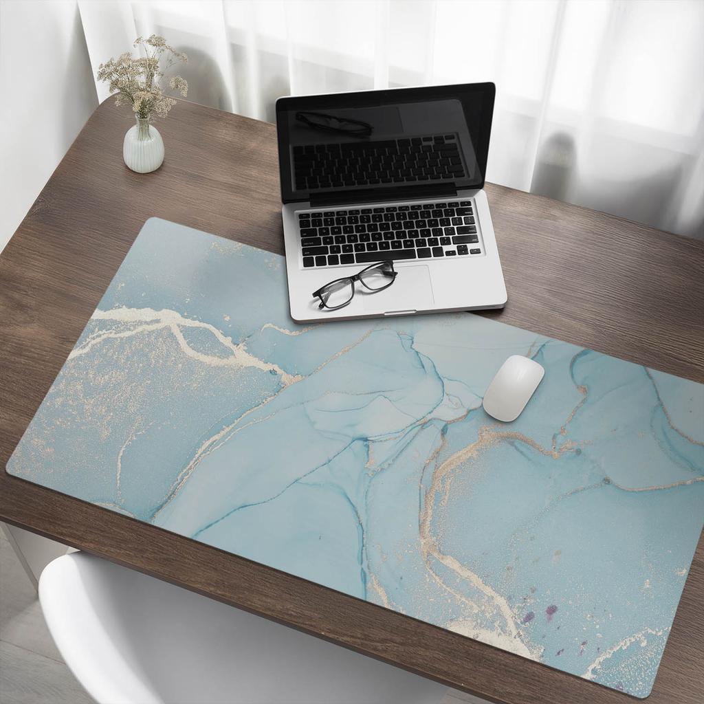 Universal Protective Mat for Computer Equipment Marble Waves 120X60 Cm