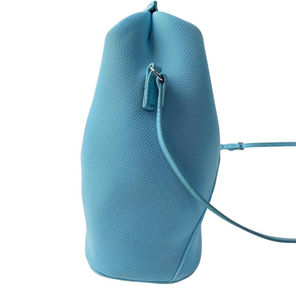 Used Maison MargielaShoulder Bag Blue canvas/leather Women