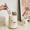 Dustproof Chopstick Holder with Lid Kitchen Home Cutlery Spoon Drainage Organizer Rack Cartoon Tableware Organizer for Utensils