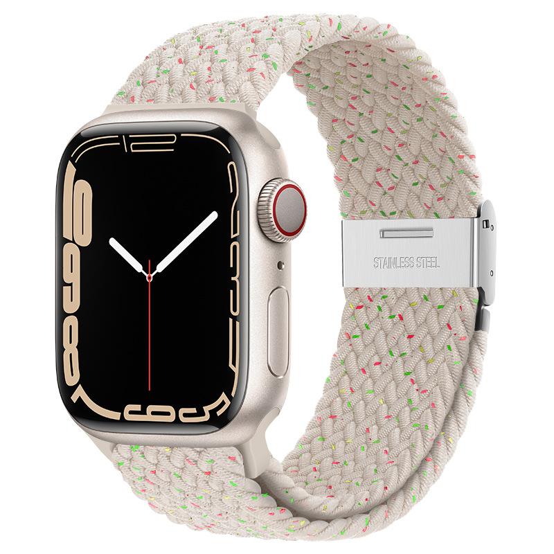 Braided Solo Loop Strap For Apple Watch Band 44mm 40mm 45mm 41mm 46mm 49mm Correa Bracelet iWatch Series Se 8 9 Ultra 2 3 10 11
