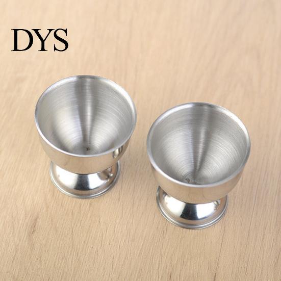 Egg Cup 40ml Eco-friendly Rust-proof Stainless Steel Boiled Holder Container for Bar