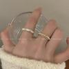 Vintage Enamel Drip Glaze Adjustable Open Ring – Women's Light Luxury Design