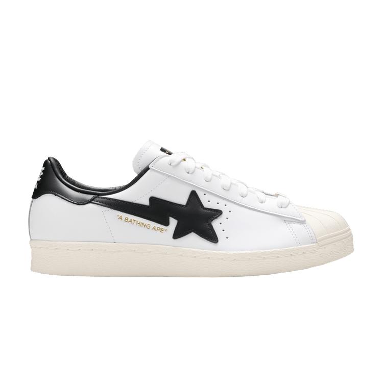 Adidas Superstar 80s Bape White Black