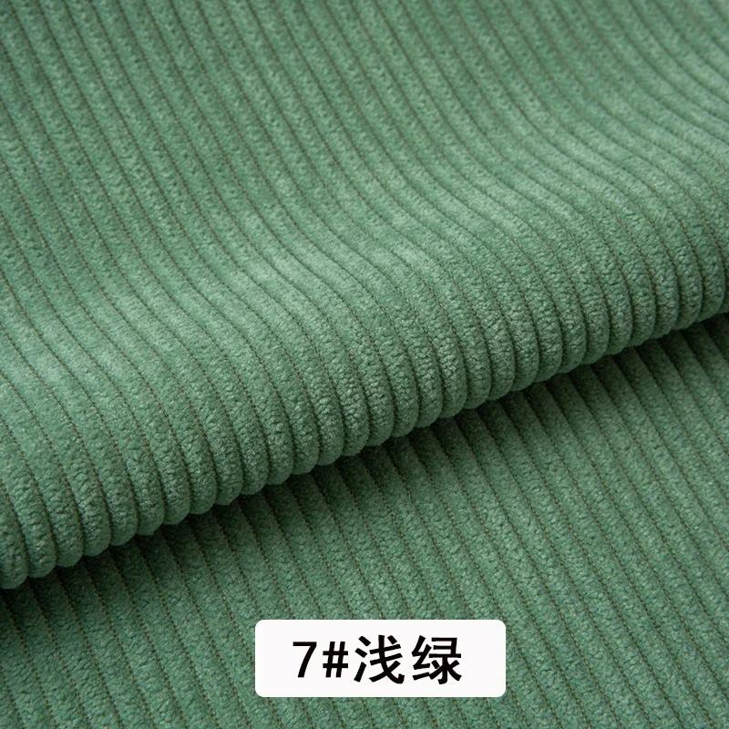 Corduroy Fabric Plain Medium Thick Strip Winter By The Meter for Clothes Bags Pant Shirts Sofa Sewing Soft Cloth Wearable Yellow