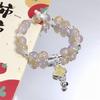 Handgefertigtes Perlenarmband für Damen Elegantes Schmetterlings-Quasten-Anhänger-Accessoire für Geburtstagsgeschenk