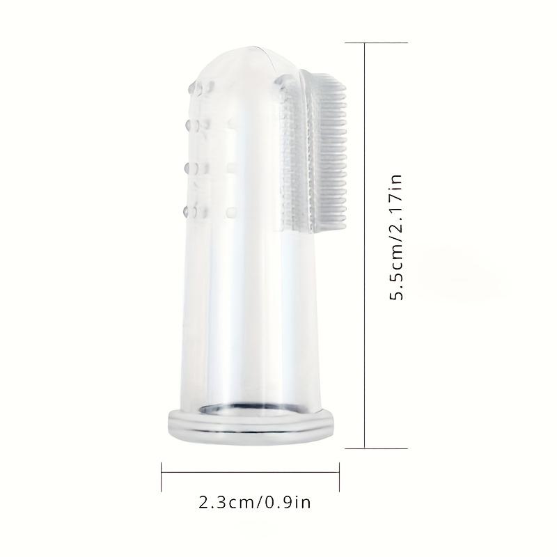 

Soft Silicone Pet Finger Toothbrush for Gentle Care of Dogs and Cats, Portable Toothbrush for Dog Use, Care Tool Teeth Cleaner чистий