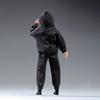 1/12 Scale Male Clothes,Men's Hoodie Pants Trousers Clothing for 6inch Male Action Figure Body Doll (Black Color)