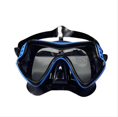 Tempered Glass Scuba Mask & Snorkeling Goggles with Transparent Silicone