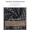 Women's 2025 Winter High-Waisted Gray Flannel Plaid Pants: Japanese Style, Petite Woolen, Straight Wide-Leg.